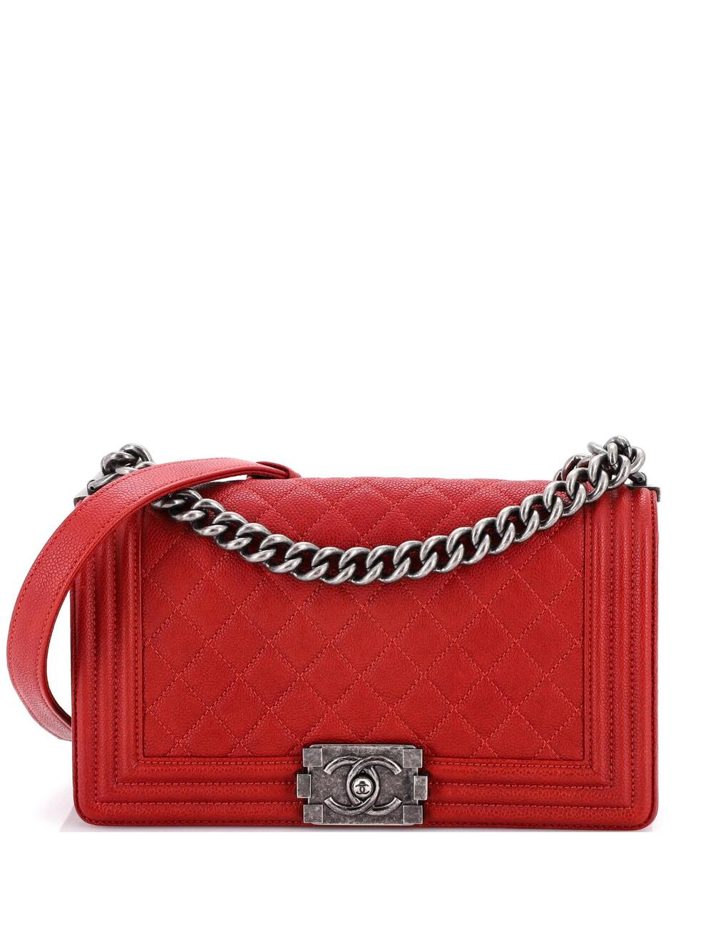 Chanel Boy Flap Bag Quilted Caviar Old #235160C49B